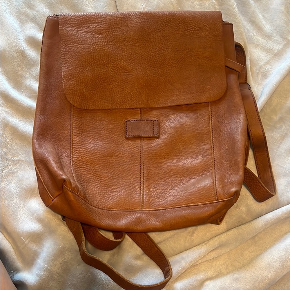 Brown Leather Convertible Bag
